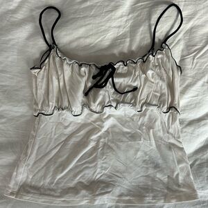 Reformation White Tank Top